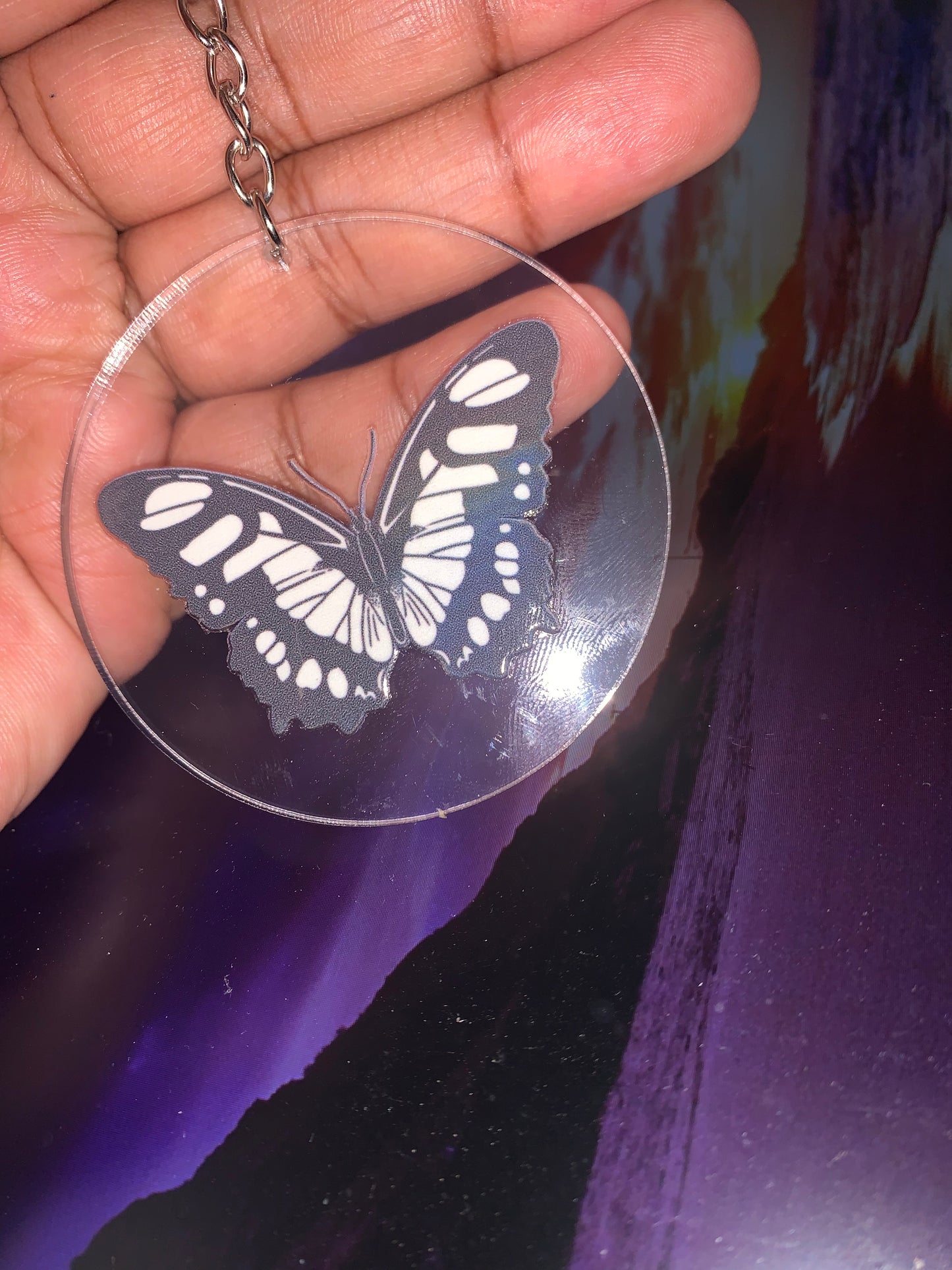 Butterfly Acrylic Keychain