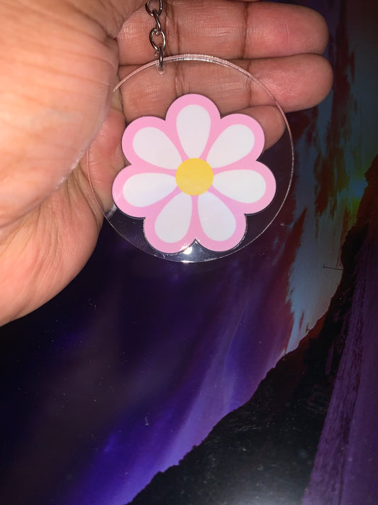 Groovy Flower Keychain