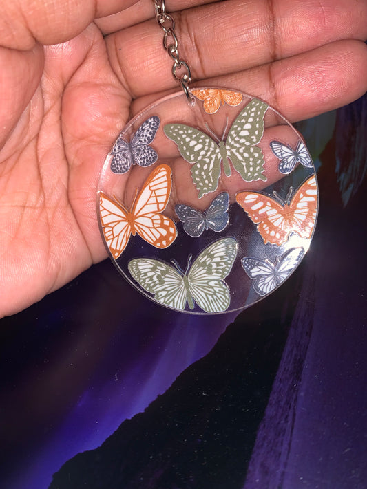 Wave of Butterflys Keychain