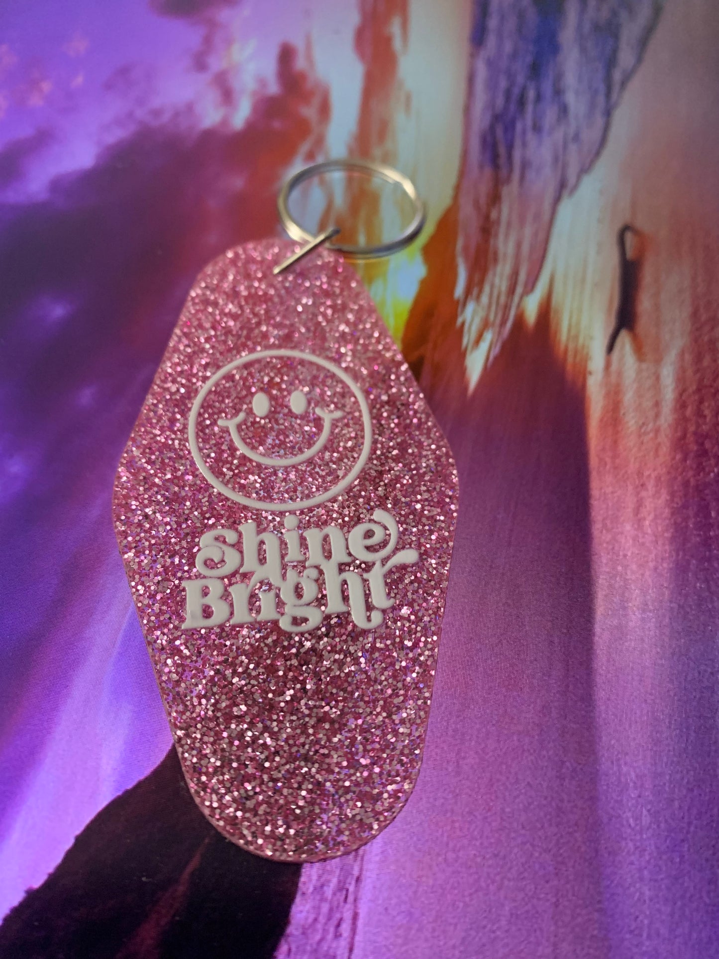 Pink Shine Bright keychain